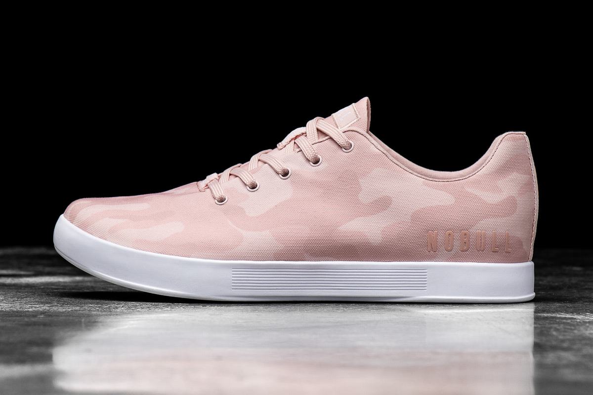 Nobull Canvas Women\'s Trainers Rose Camo | Australia (KM4327)